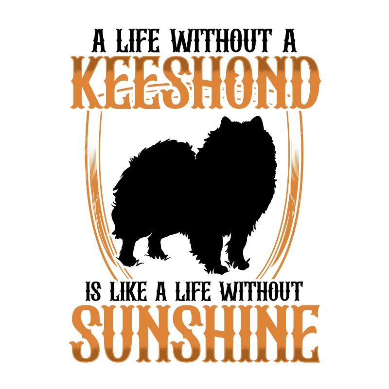 La vie sans Wolfspitz Keeshond