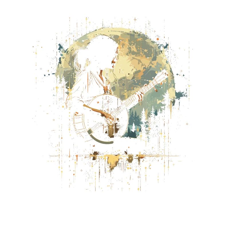 Banjo Player Drawing