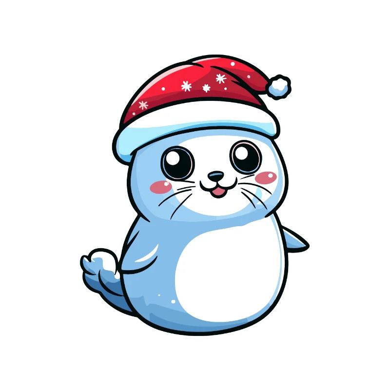 phoque animal Noël mignon
