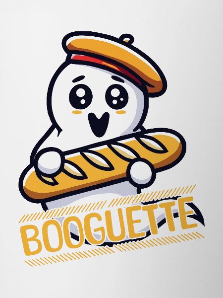 Ghost With Baguette Booguette Fun