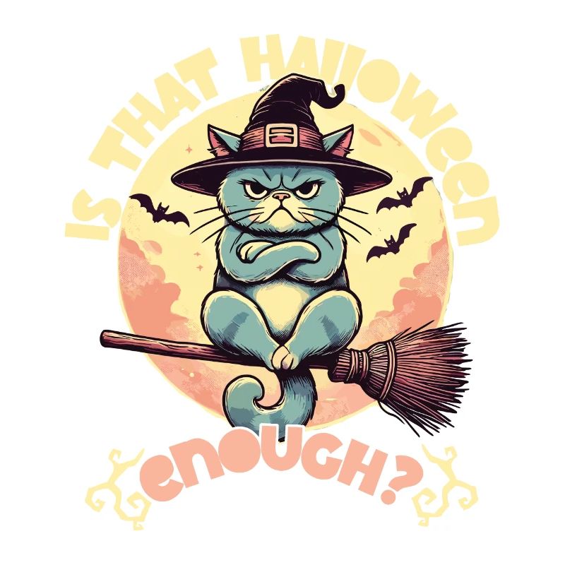 Ist Das Halloween Genug Katze Hexenhut