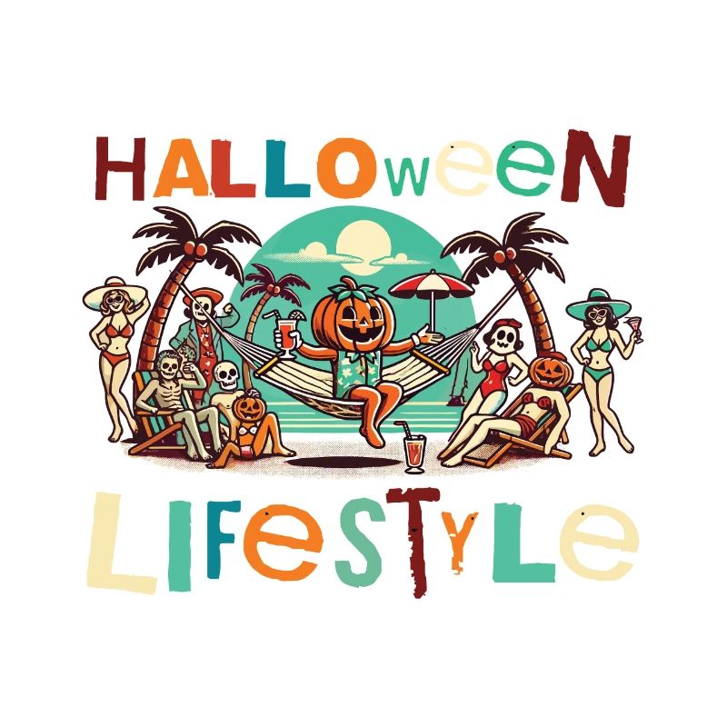 Entspanntes Halloween Lebensstil