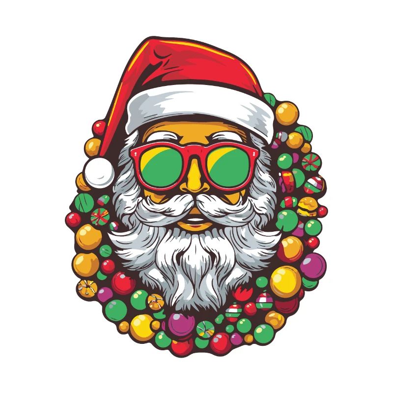 De Kerstman van de Kerstman Kleurrijke Kerstman