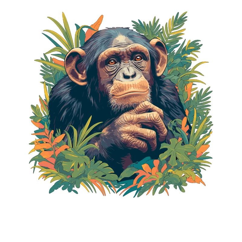Chimpanzee Schimpansen Schimpanse