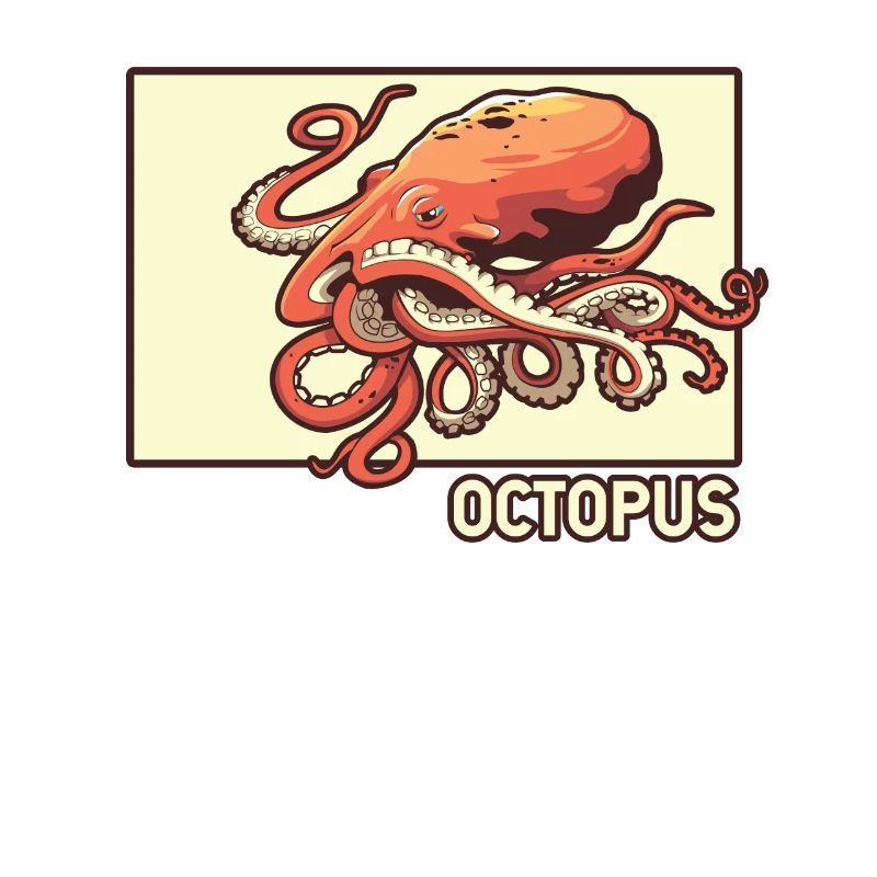 Octopus Doodle Chinese Hanzi Octopodes Octopoda