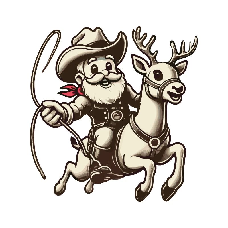 Cowboy Weihnachtsmann Abenteuer