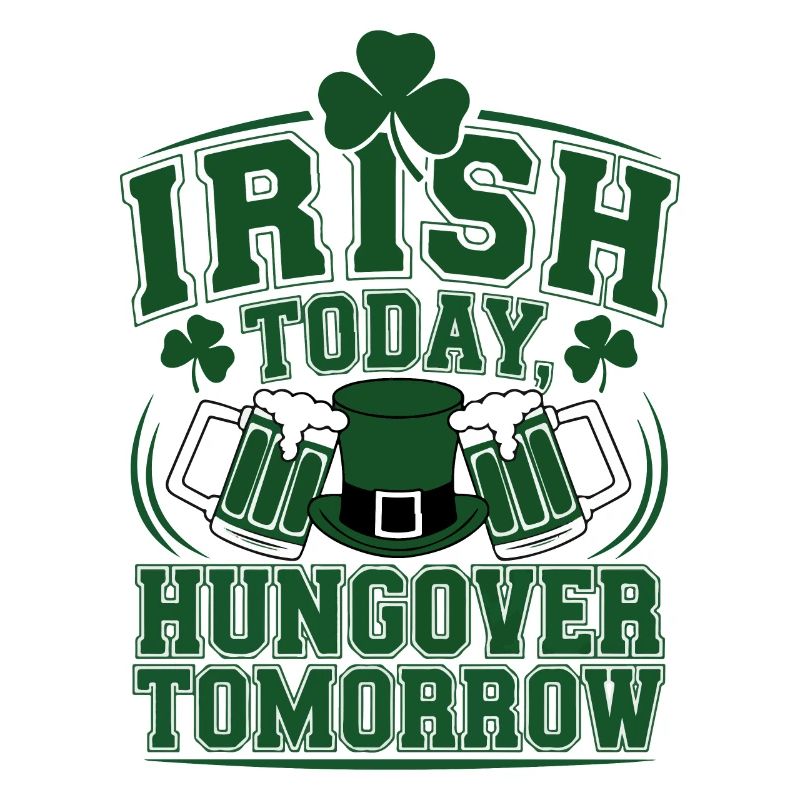 Funny Irish Drinking St. Patrick's Day Party Art