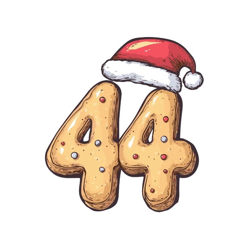 Biscuit de Noël à 44 chiffres