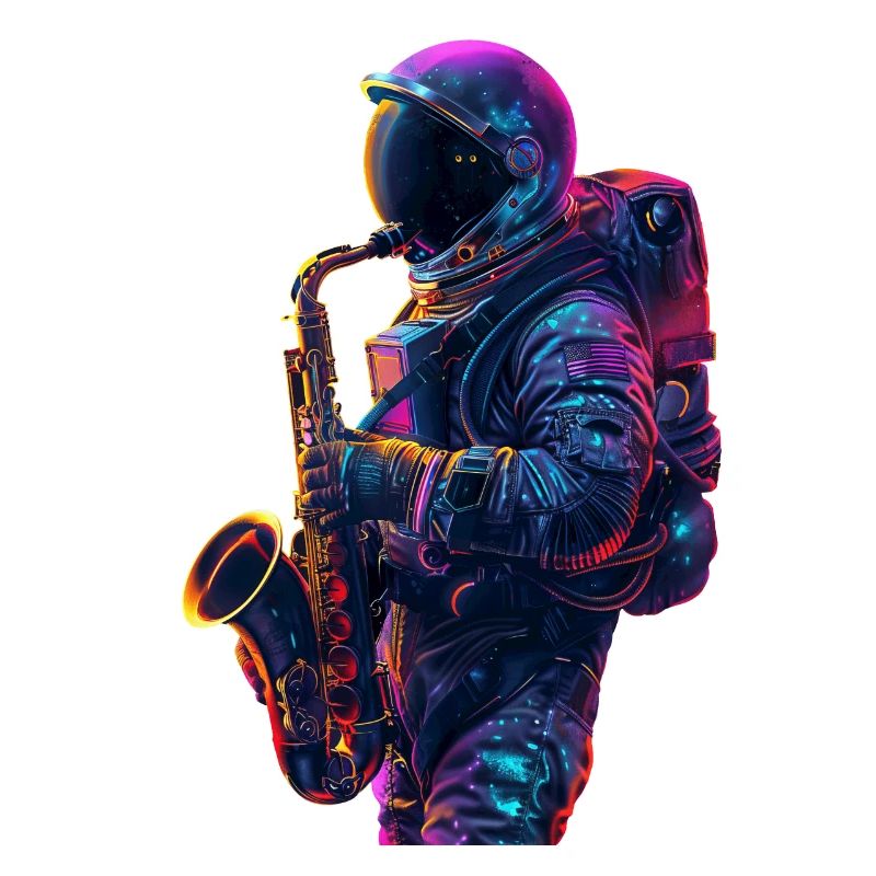 Saxophone astronaute