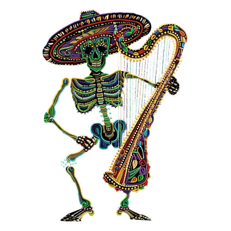Harp Mexican Skeleton