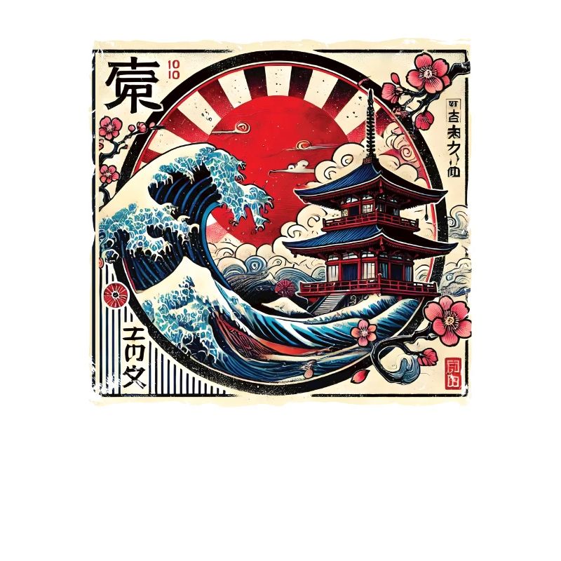Pagode japonaise traditionnelle,