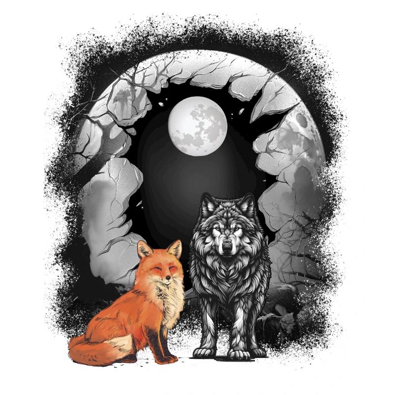 Forest Fox Foxes Wolf Wolves Mystical Fairy Tale Child