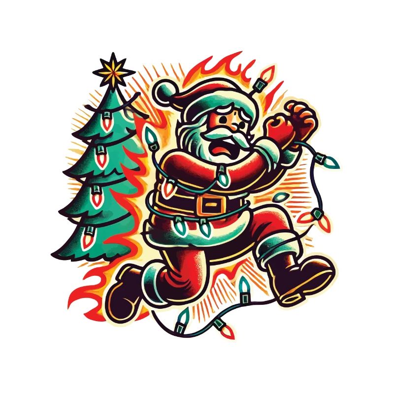 Chaos de Noël, danger d’électrocution
