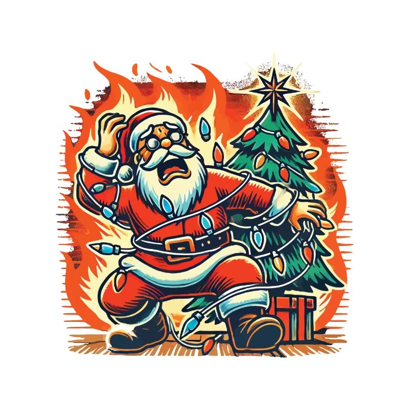 Stromschlag Weihnachtsmann Katastrophe