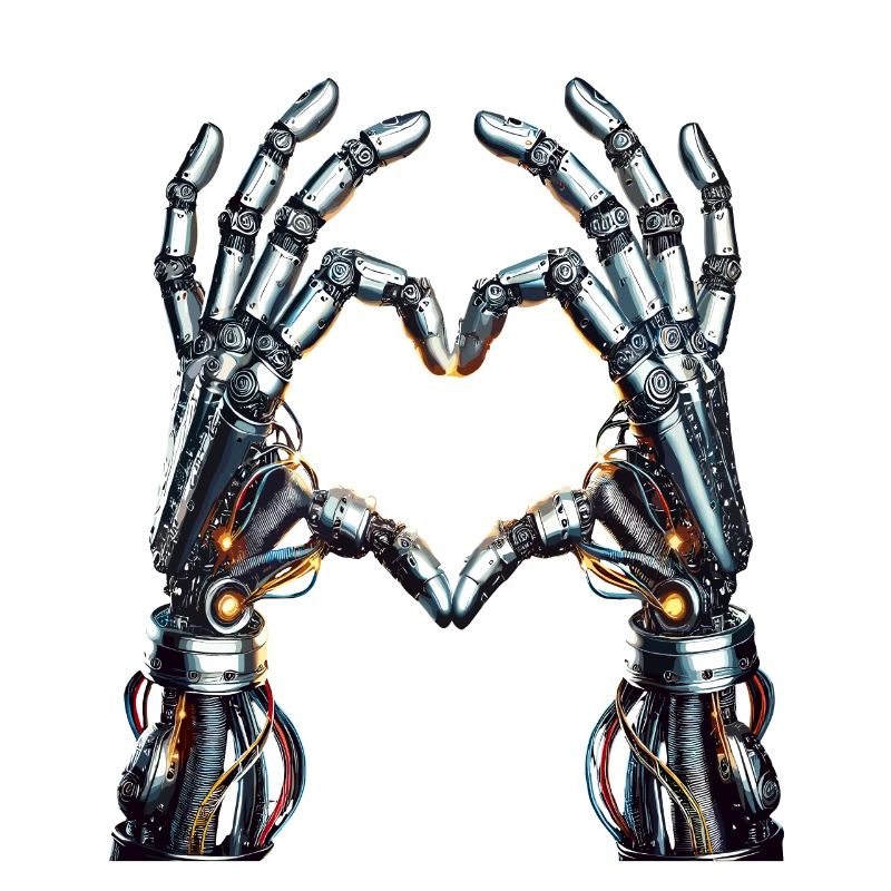 Robot Heart Hands - Cyborg Lovehands