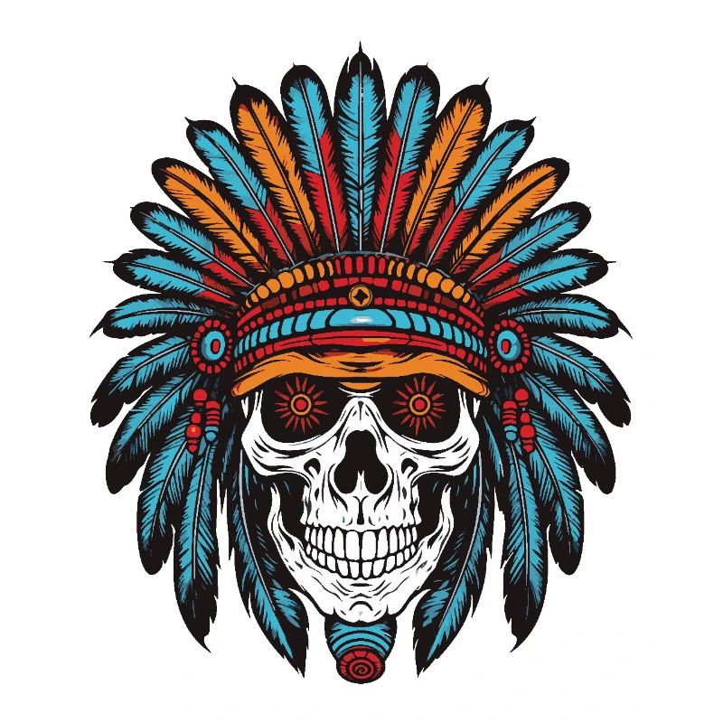 Apache Indian Chief Skull