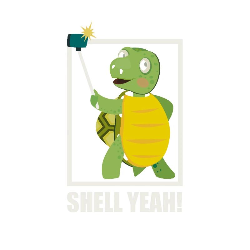 Tank Yes! - Funny turtle selfie design
