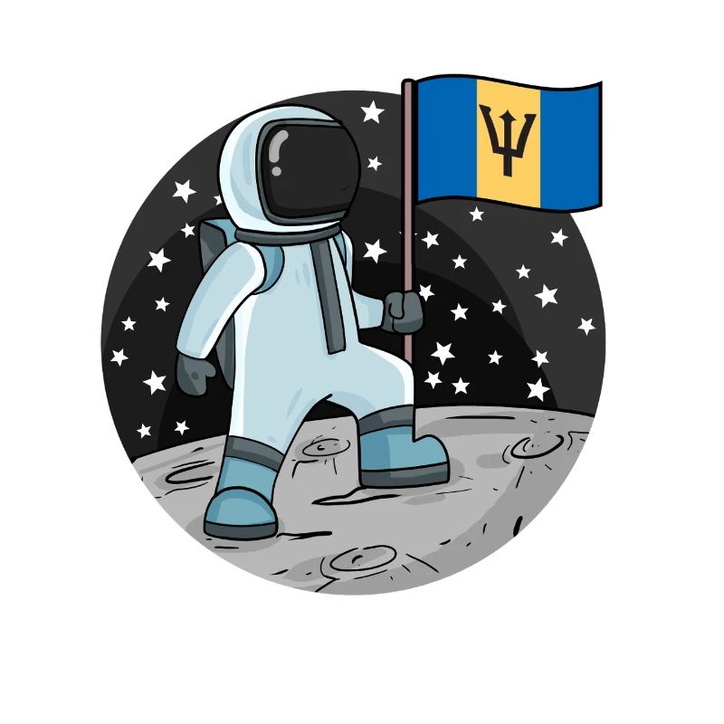 Drapeau astronaute Barbade
