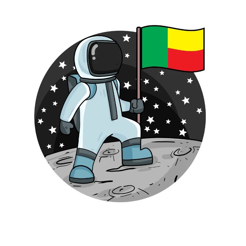Astronaut Flag Benin