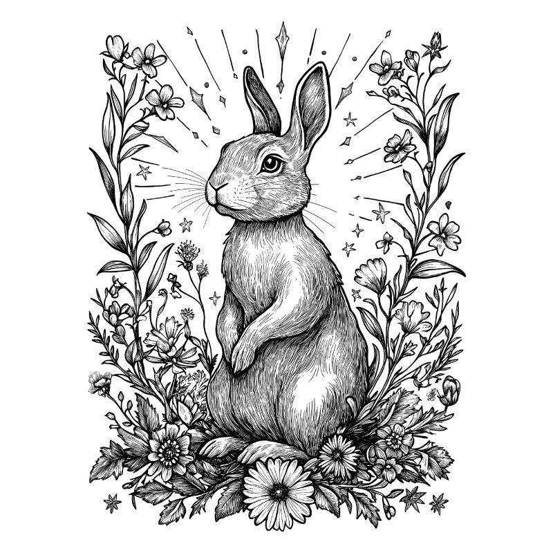 Cottagecore Boho Bunny Bunny Motif Spring Bohemian