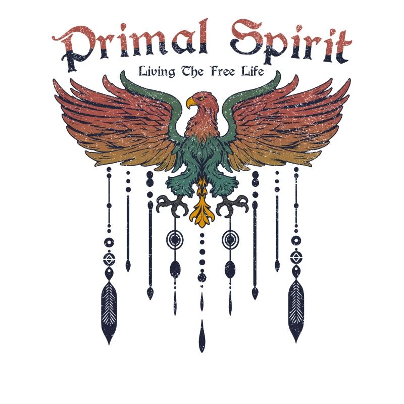 Primal Spirit Boho Eagle Bird Bohemian Freedom