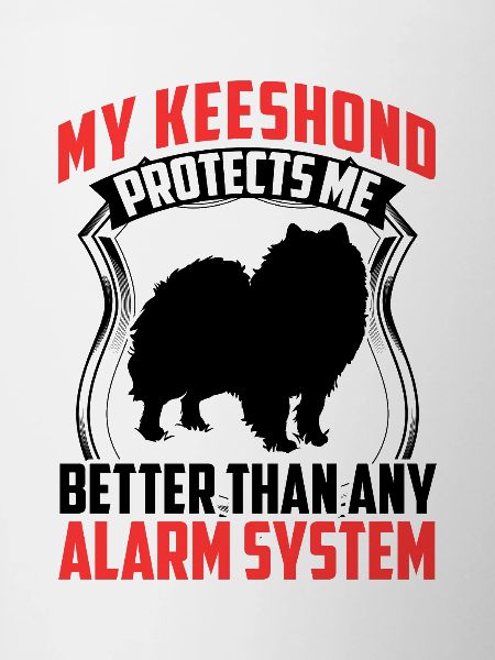 Wolfspitz protects me better Keeshond