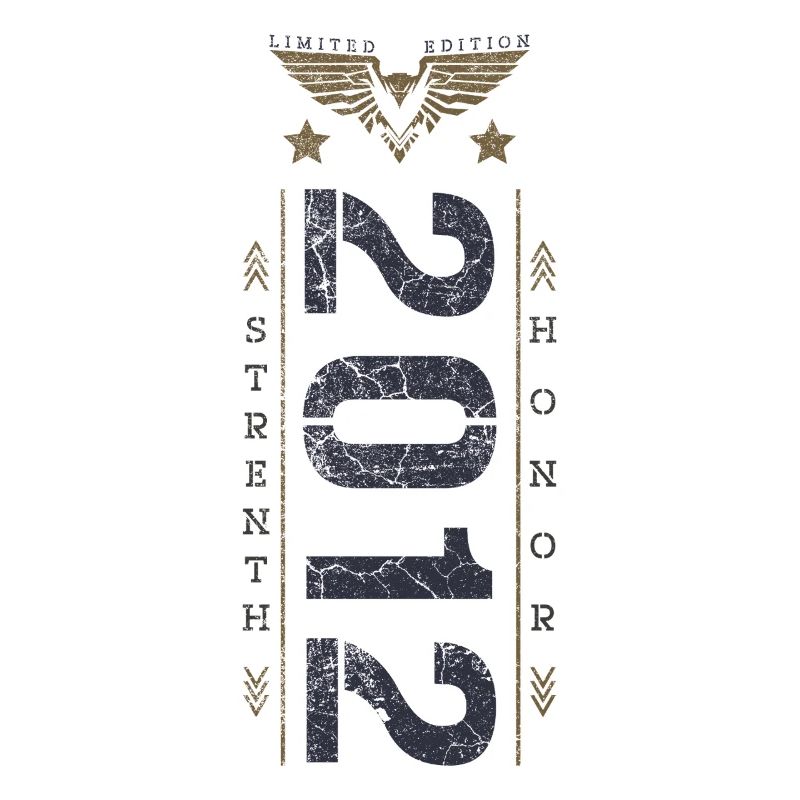 Limited Edition 2012 Birthday Strength and Honor