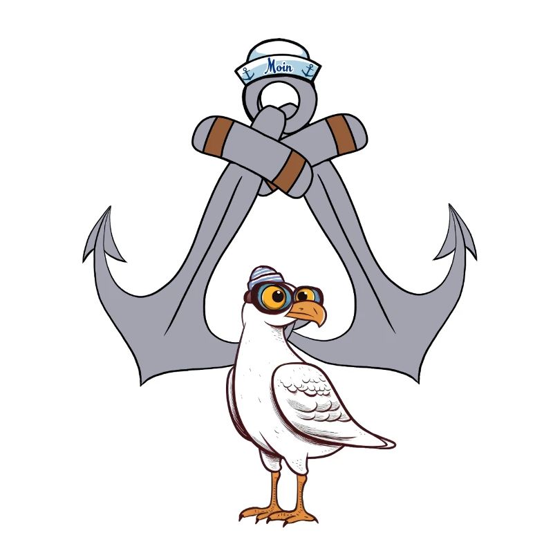 anchor sailor maritime seagull seafaring sailor ahoy
