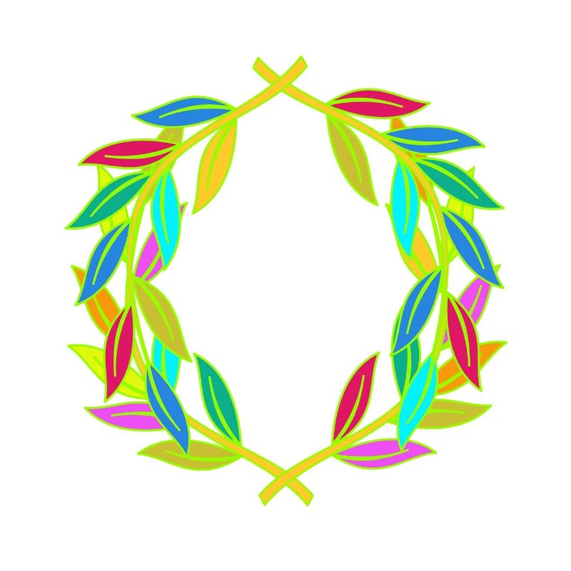 Rainbow Laurel Wreath Laurel