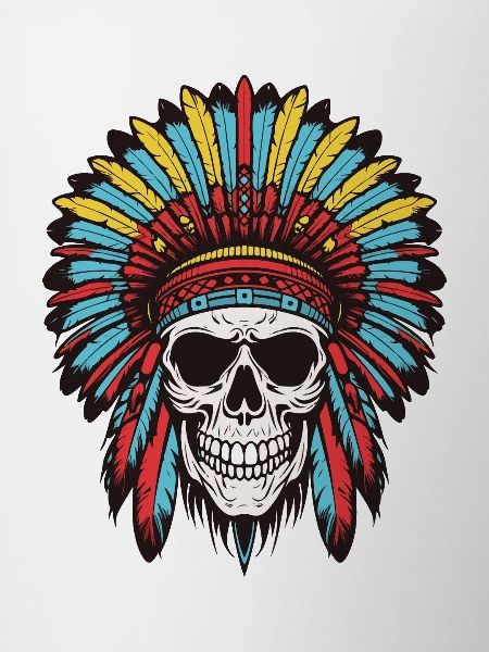 Apache Indian Chief Skull