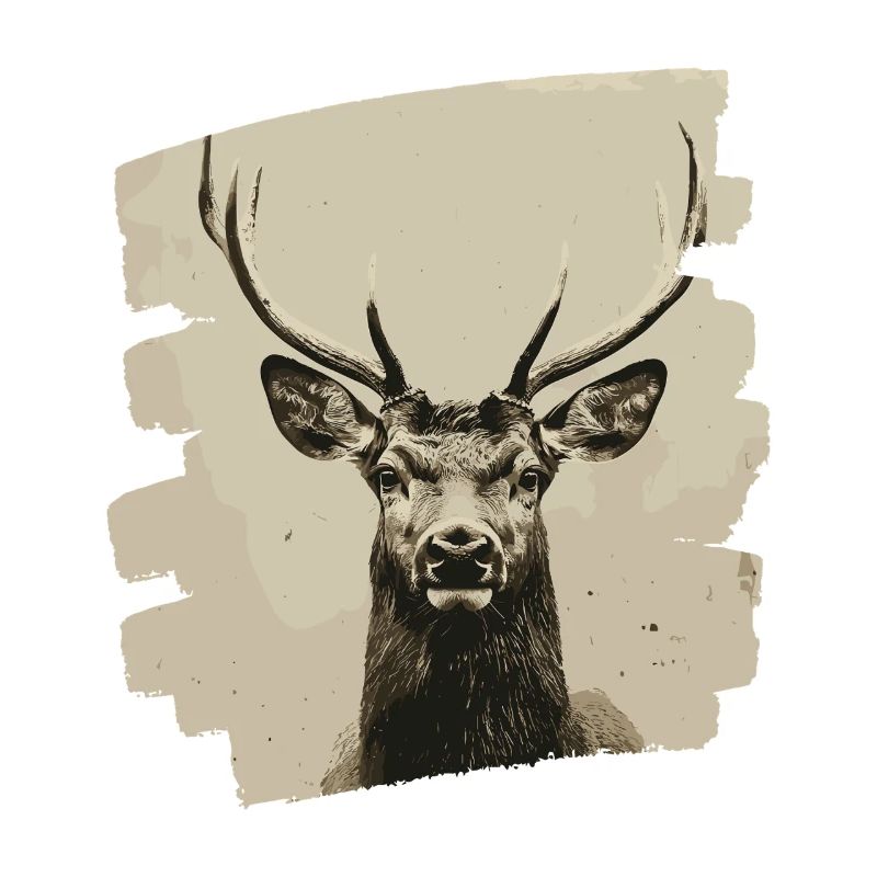 Hirsch mit Geweih