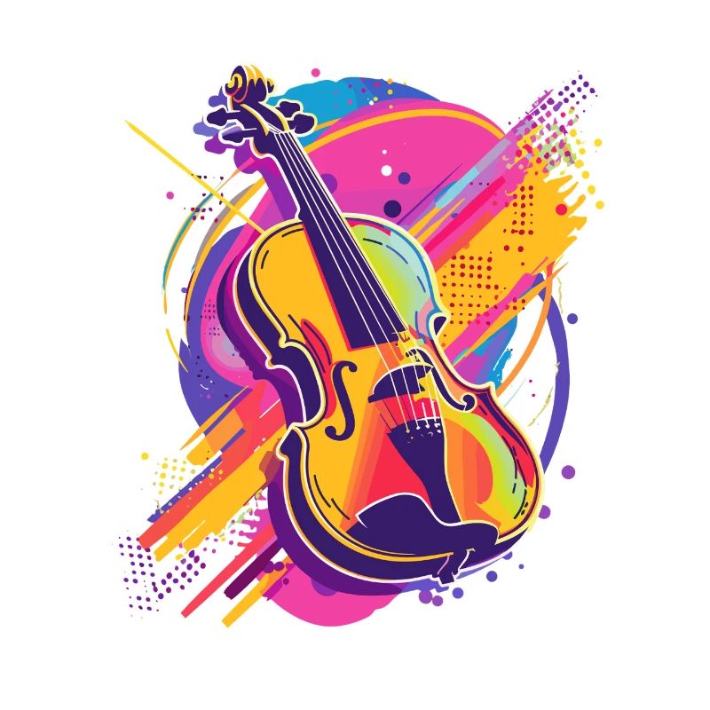 Dessin animé de violon