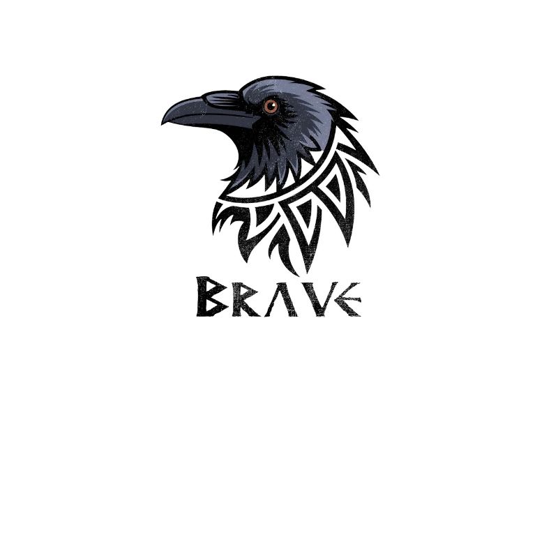 Brave Raven : emblème du courage