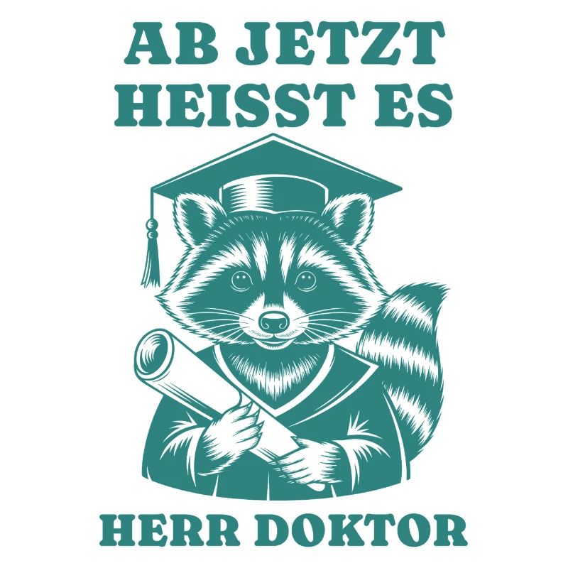Ab jetzt bitte Herr Doktor Waschbär Promotion