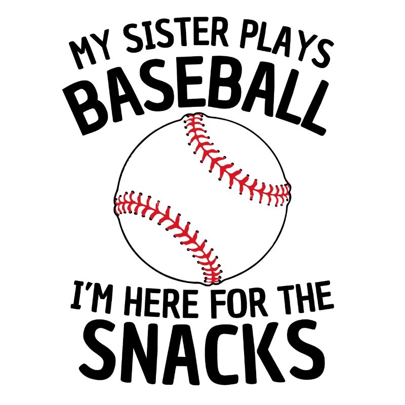 Drôle de conception de sœur de baseball