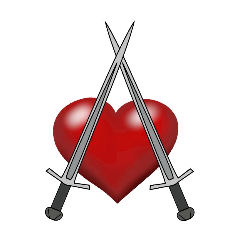 Épée Chevalier Coeur Épéiste Combattant