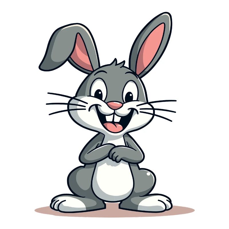 Drôle Lapin de Pâques Lapin mignon Pâques