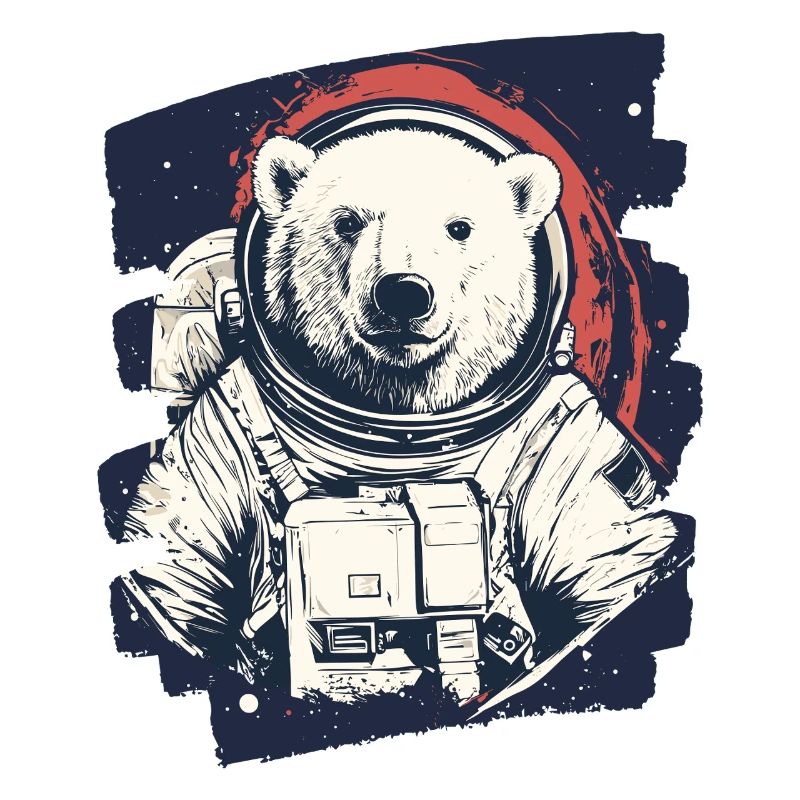 Ours polaire astronaute