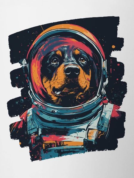 Rottweiler Astronaut