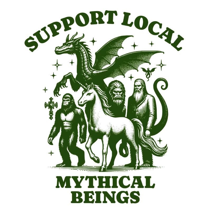dragons unicorn Lovers - Support Local mythical