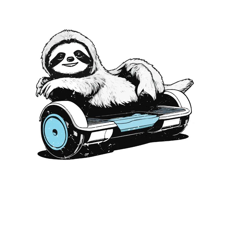 Sloth Life Ist Besser, Wenn Du Mit Dem Hoverboard
