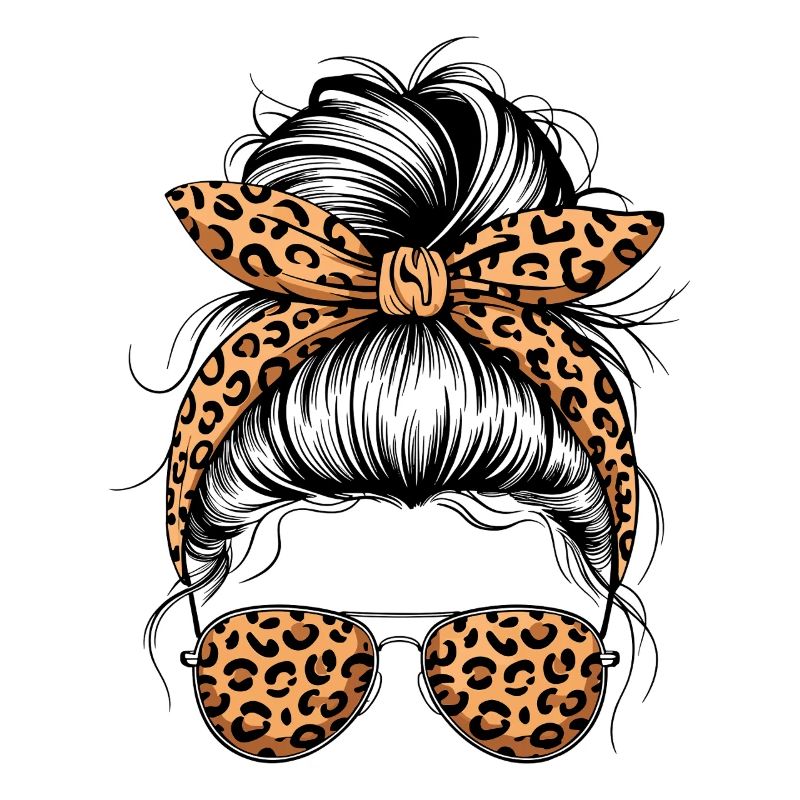 Cool Mom Life Messy Bun Mama Muttertag