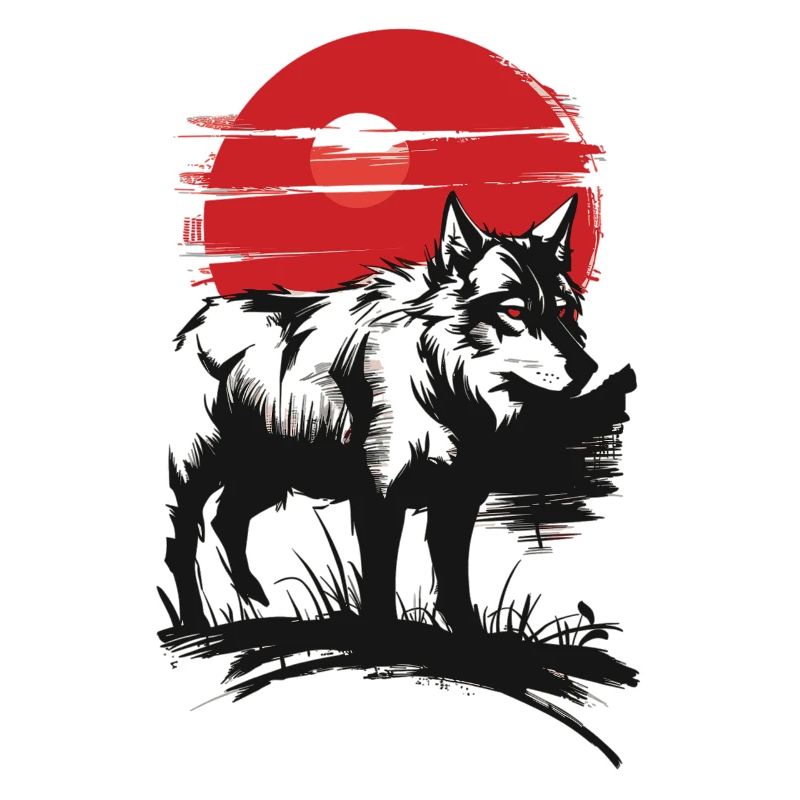 Mystic Wolf at Sunset
