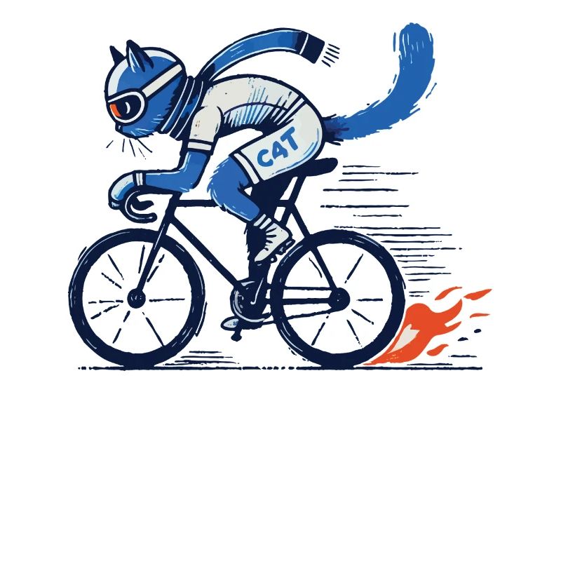 Chat de vélo pour les cyclistes sur route élégants