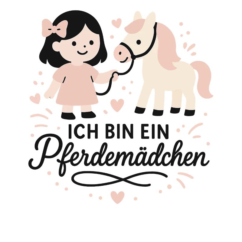 Ich Bin Ein Pferdemädchen Pferde Motiv