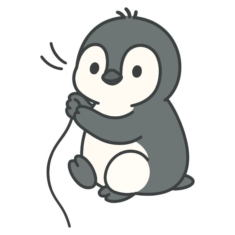 Cuddly chick penguin