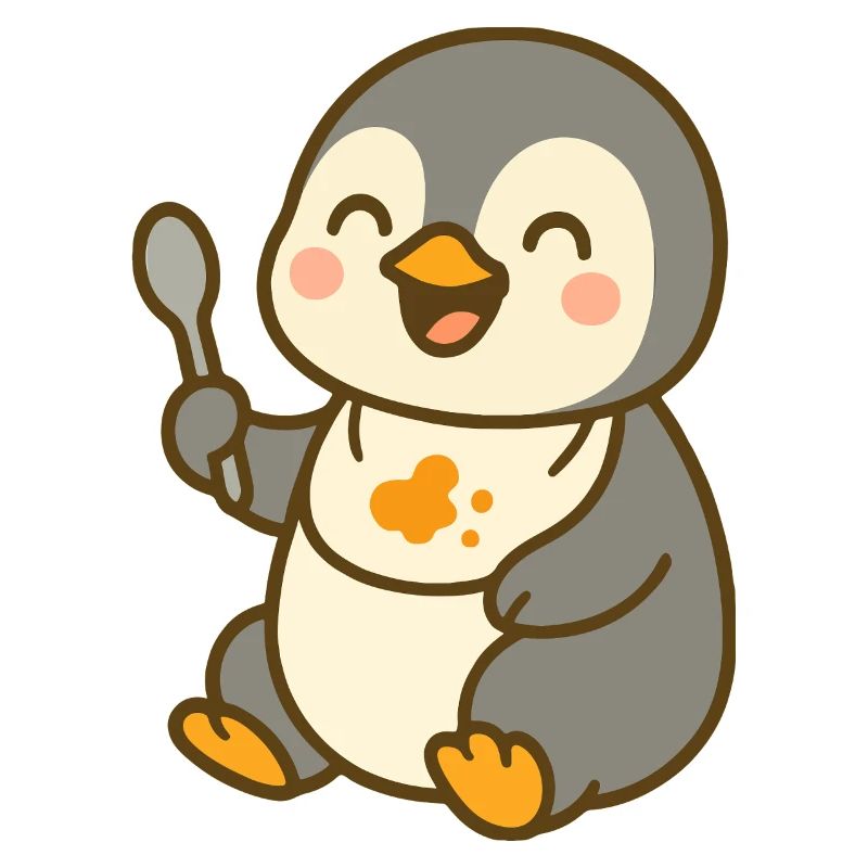 Futtern mit dem Pinguinküken – Süß & hungrig