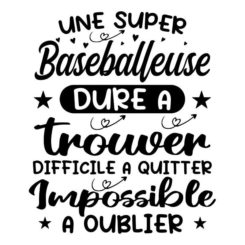 Une Super Baseballeuse - Cadeau baseballeuse