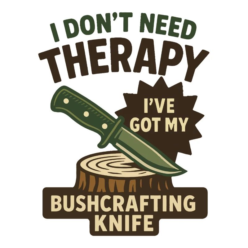 Prepper Survival Bushcrafting Knife Therapy