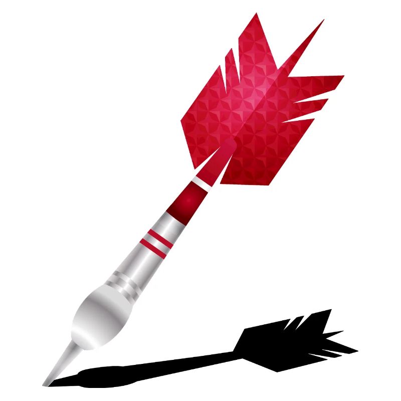 Red Dart with Shadow